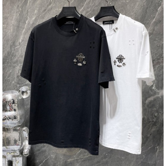 Chrome Hearts Distressed Metal Studded Tee